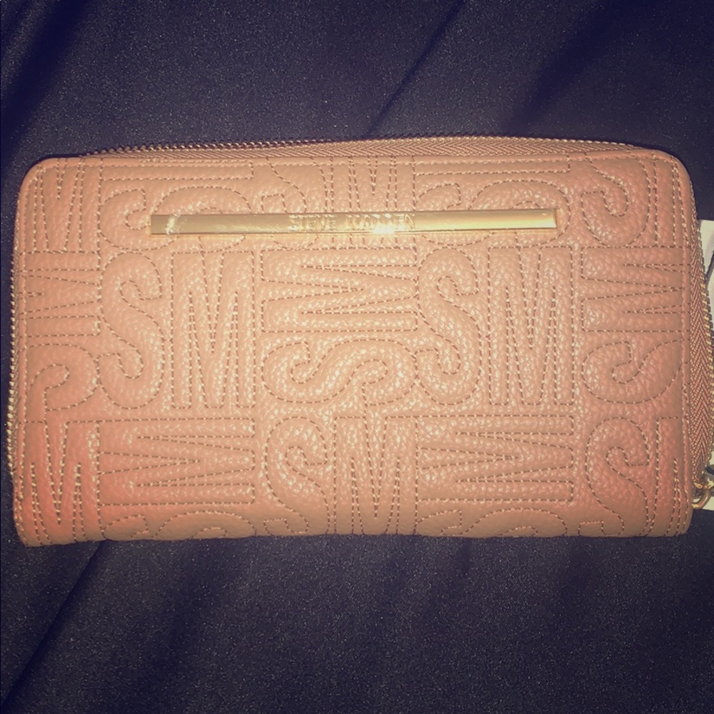 New Steve Madden Wallet Logo Camel Brown